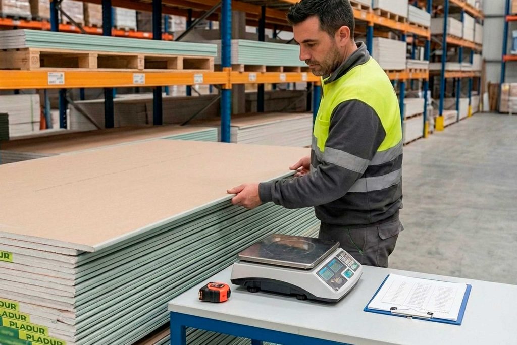 cuanto pesa una placa de pladur